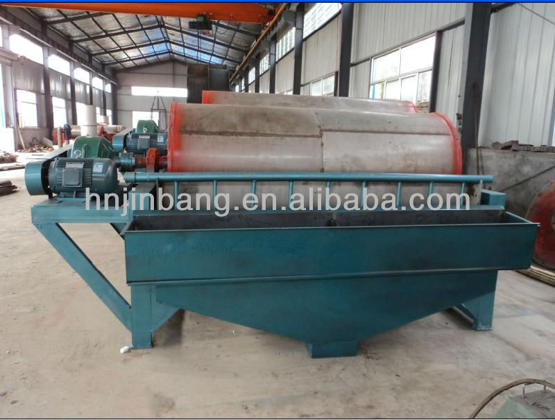 iron sand and ore drum magnetic separator in mine for wet or dry