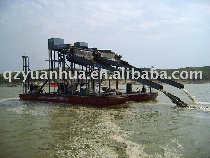 Iron Sand Extracting Ship for gravity concentraction