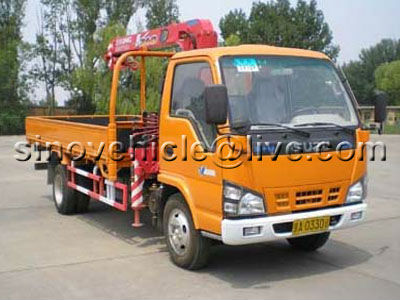 ISUZU 2T Telescoping BoomTruck Mounted Crane