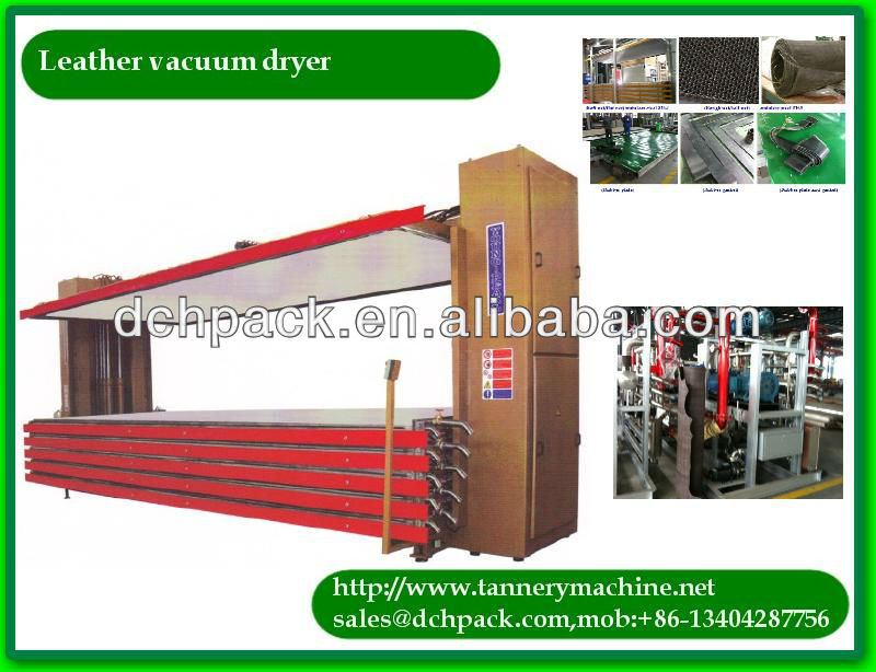 Italy quality vacuum dryer China best Tannery Machine 2 or3 or 4 or5 or 6 tables leather vacuum dryer