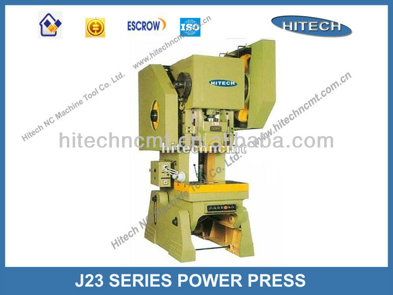 J23 series sheet metal punching press machine or sheet metal hole punch machine