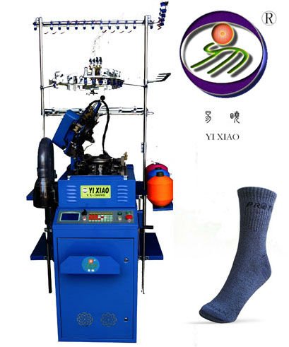 Jacquard plain and terry dual-use sock making machine