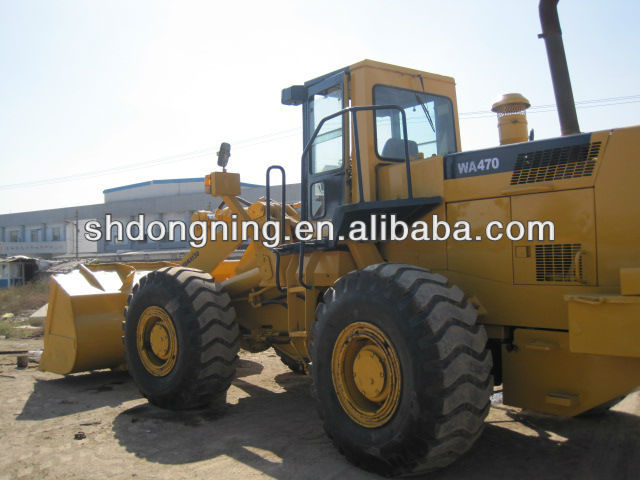 Japanese loader komatsu WA 470, komatsu wa 470 loader for sale in China, used loader in good running condition