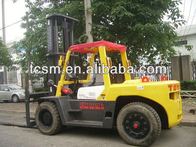 Japanese used machines Toyota forklifts 10T on sale