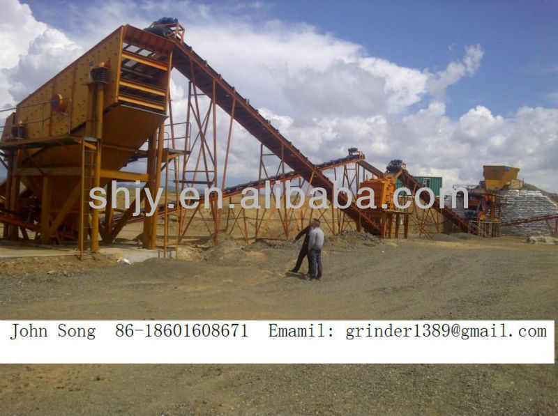 Jaw Crushing plant PE600X900 put into use for construction material