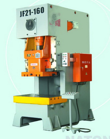 JF21 series press with dry pneumatic friction clutch and shearing block protector