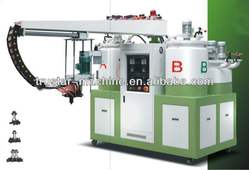 JG-808 full automatic pu shoe making pouring machine