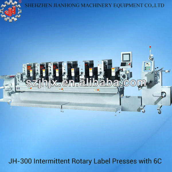 JH-300 letterpress intermittent rotary label printing machine