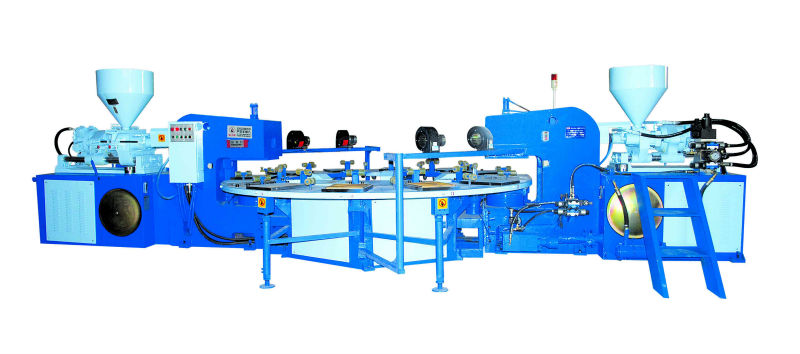 JIC512 Rotary two color TPR sole machine