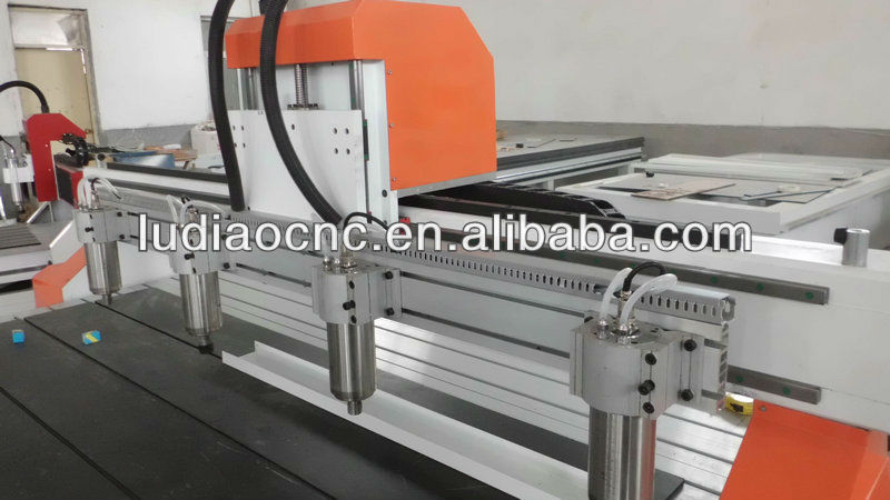 Jinan cnc router with 4 spindles for production in batch