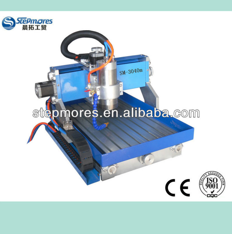 Jinan stepmores SM-3040 4 axis router soft metal engraving mini cnc machine