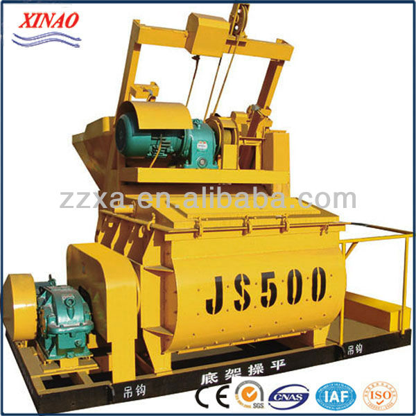 JS500 concrete mixer Discharging Volume 500L