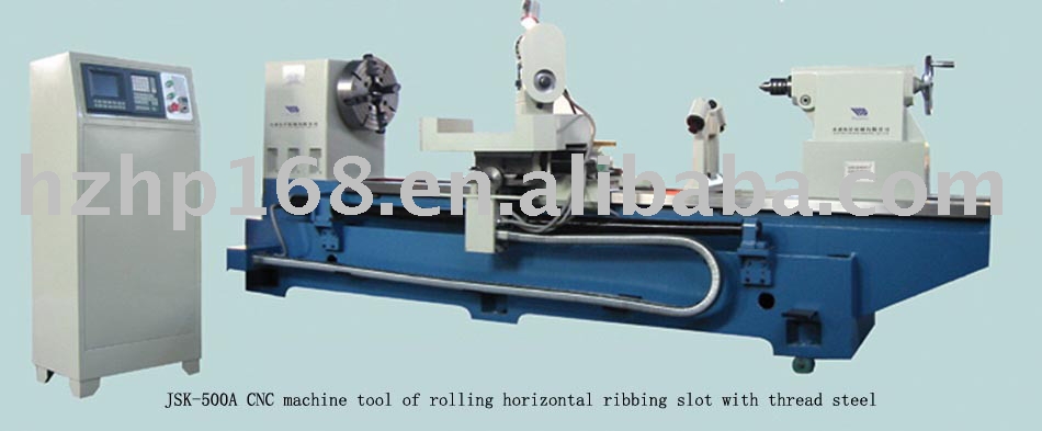 JSK-500A CNC machine of rolling horizontal ribbing slot with thread steel