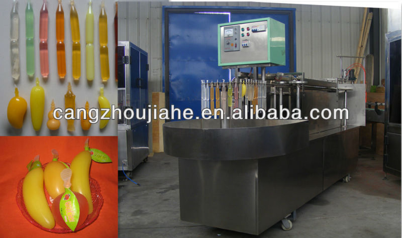 juice drink ice lolly or ice pop or Popsicle stick fill and seal packaging machine