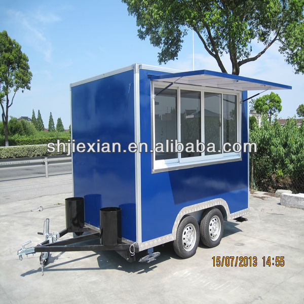 JX-FS300 2013 Newstyle!!!Fibreglass Stainless steel Food Van Food cart