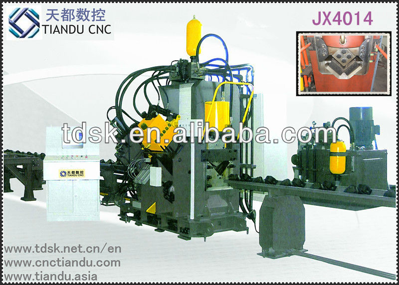 JX4014 CNC High Speed Punching Marking and Single-edge Cutting Line for Angle Steels ISO9001:2008