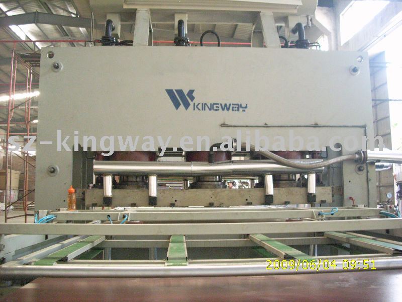 JZ-KW4X8-12000 Short Cycle Laminating Press