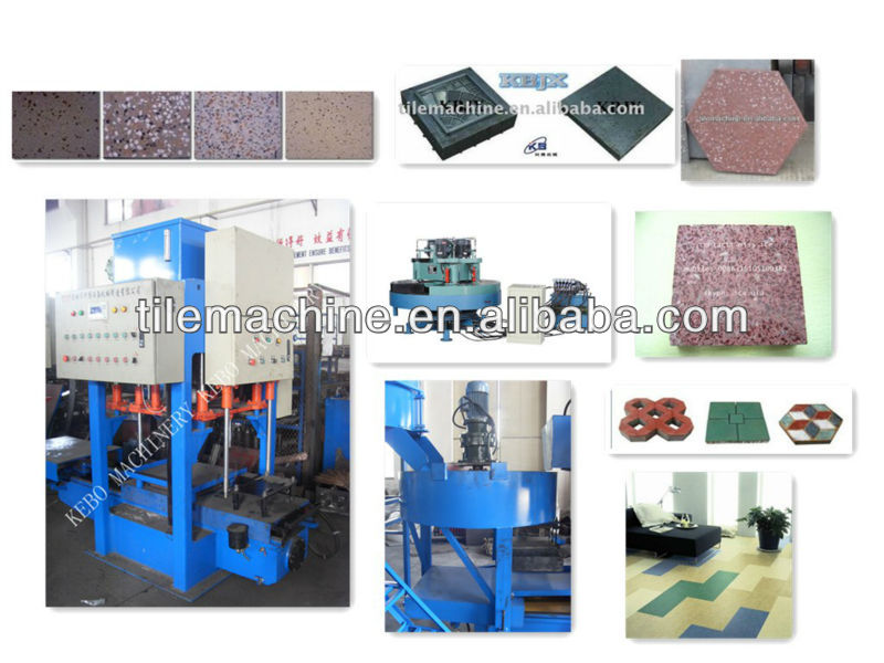 KB-125E/400 Concrete floor tile making machine