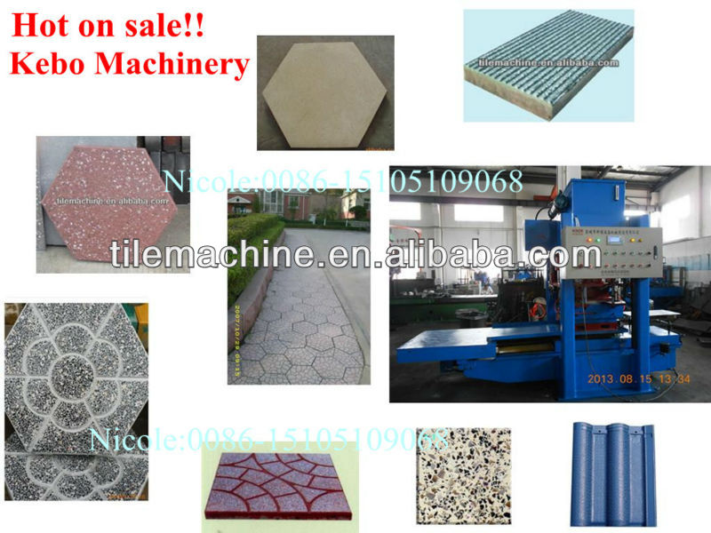 KBJX Hexagon concrete cement floor tile forming machines for sale