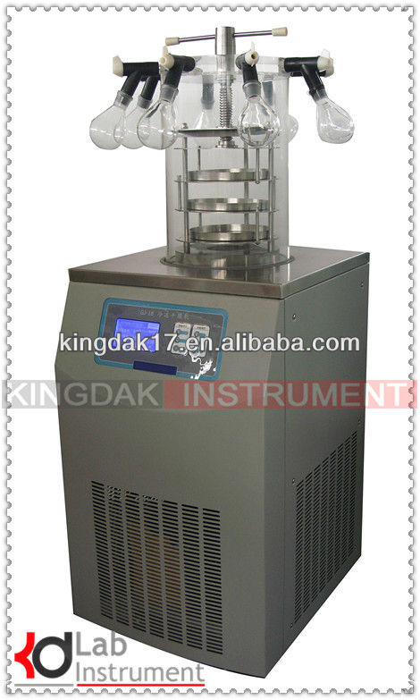 KGJ-18 multi-pipe top-press Freeze dryer/lyophilizer/vacuum freeze dryer