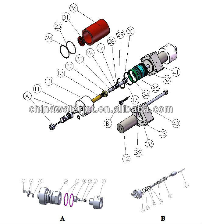 KMT waterjet spare parts