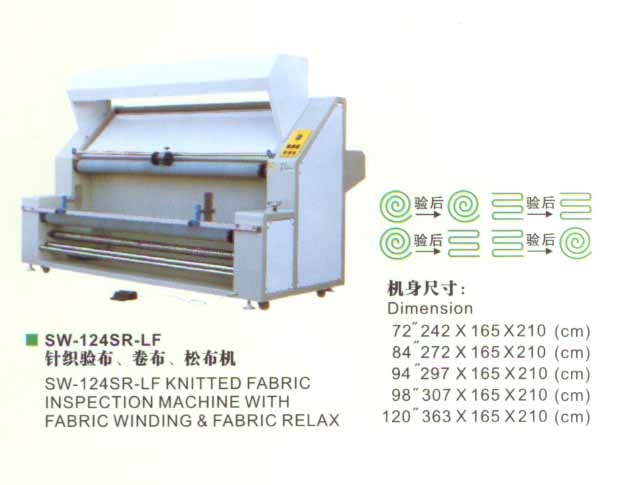 Knitted Fabric Inspection Machine With Fabric Winding & Fabric Relax