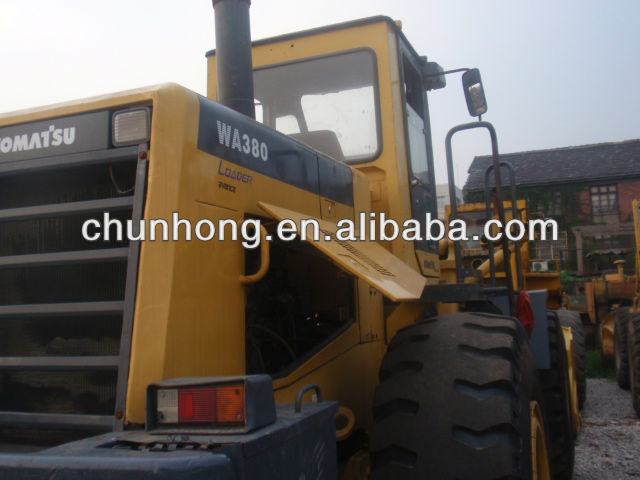 Komatsu used komatsu wheel loader WA380, origin from japan