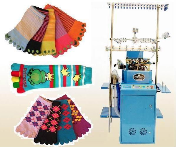 KR-608T Five toe sock machine