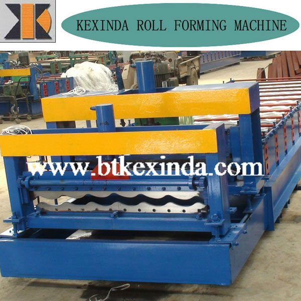 KXD-1100 roof metal glazed tile roll forming machine