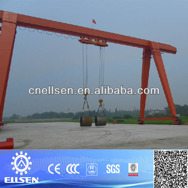 L Model Single Girder 10 Tons Gantry Crane With Hoist