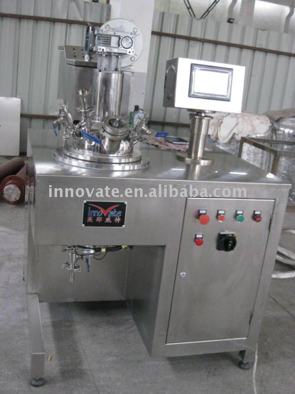 lab vacuum emulsifiying mixer machine