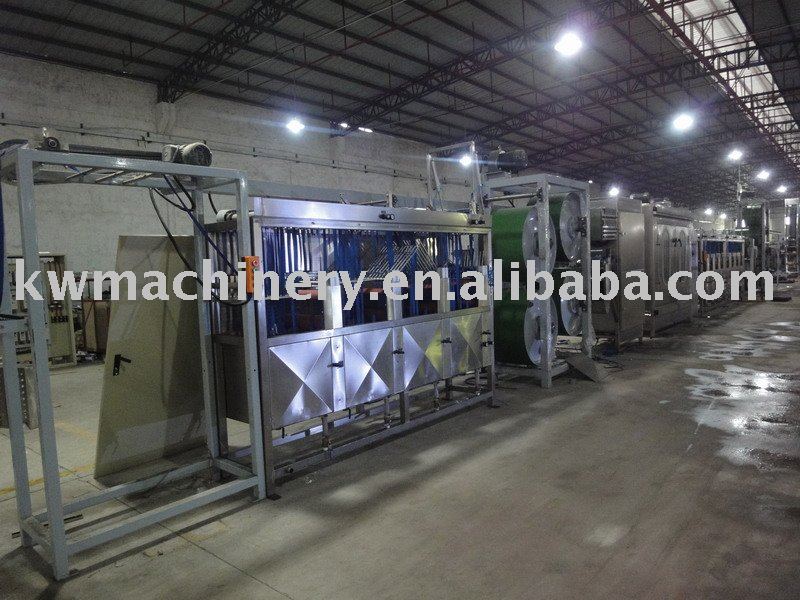 Label ribbons continuous dyeing machine