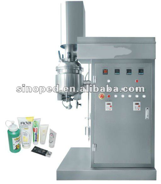 Laboratory Model Vacuum Emulsifying Mixer (Hydraulic Lift), cosmetic cream mixing machine, vacuum homogenizer mixer