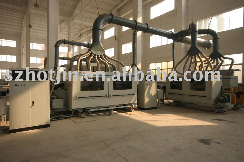 Laminate floor production line