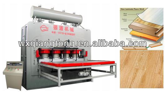 Laminate flooring hot press machine