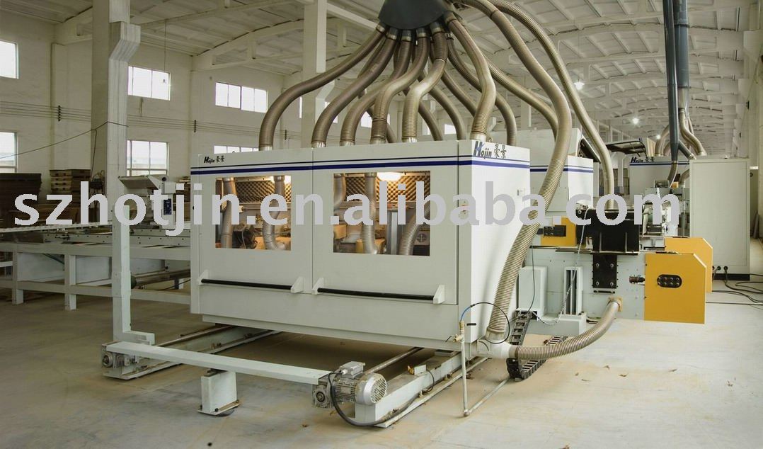 Laminate flooring production line