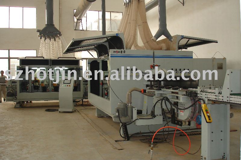 Laminate flooring production line