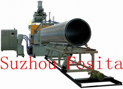 Large caliber hollow wall twine pipe production line