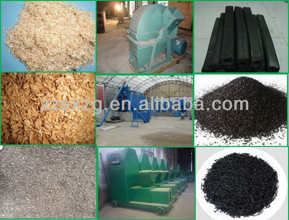 Large capacity Environment friendly charcoal making machine for sale