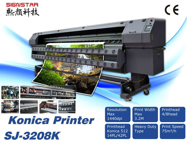 large format konica 512 head solvent printer