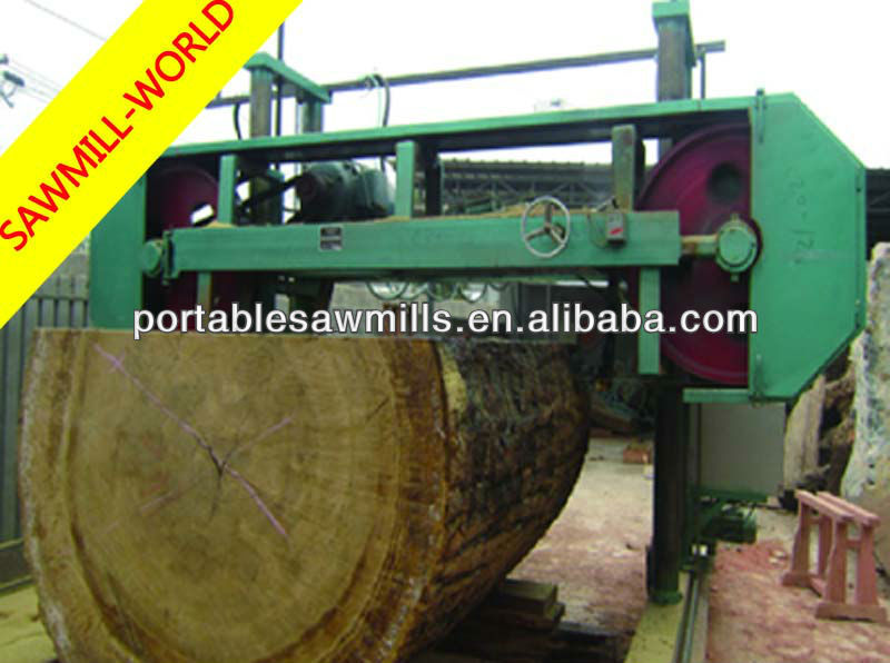 large size automatic horizontal wood cutting band saw machine max.cuttng log diameter upto 3 meters