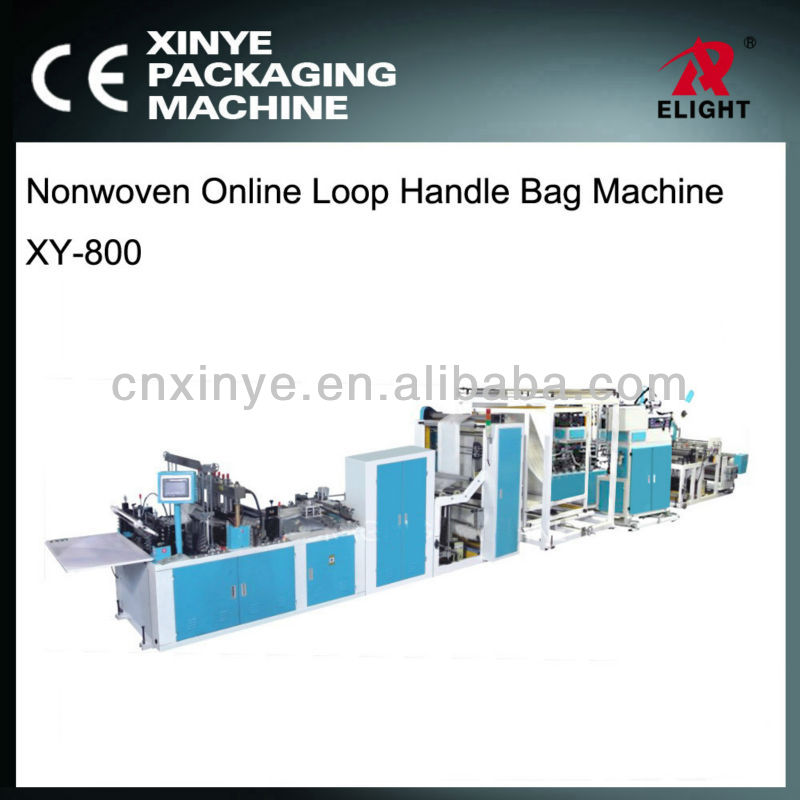 Lastest Nonwoven Online Loop Handle Bag Making Machine