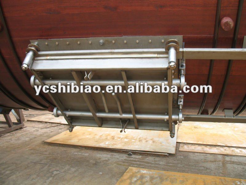 Leather tannery machinery part,stainless steel transversing big door of the leather drum