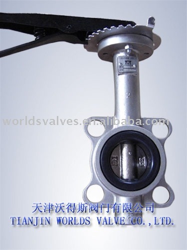 lever wafer center line butterfly valve