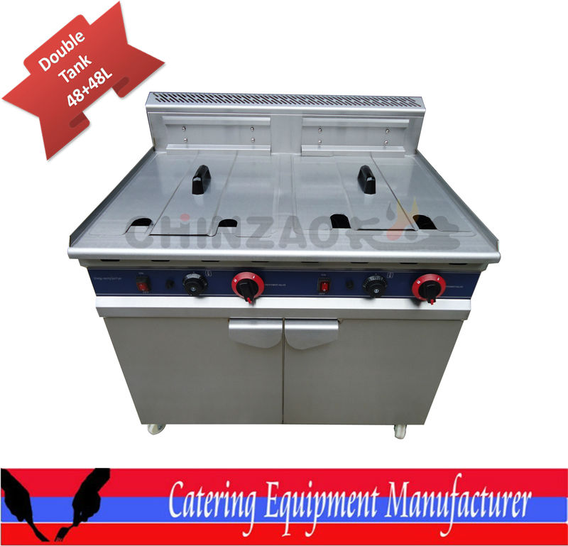 LGP Gas Deep Fryer Machine With Cabinet