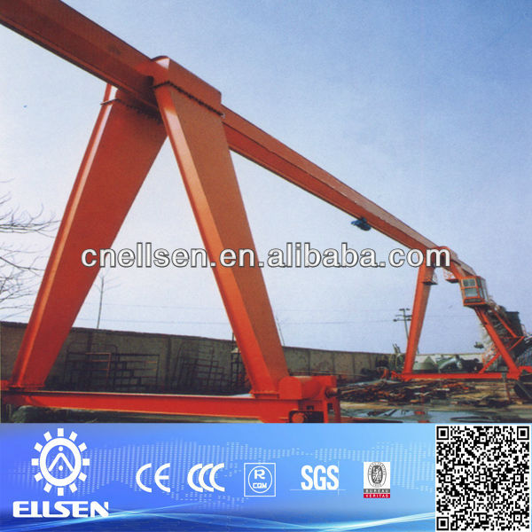 Light duty 3t gantry crane with electric hoist