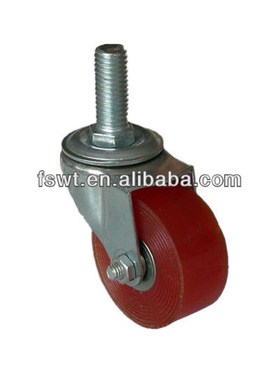 Light Duty Biaxial Polyurethane Screw Activities Caster Wheel