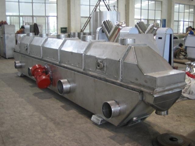 Line vibration fluidized bed drying machine