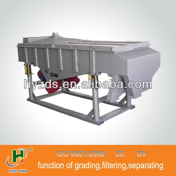 Linear vibrating screen for screening pebbles