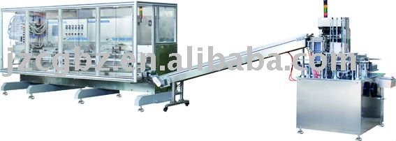 Liquid and Carton Packaging Line (YZL Liquid BFS Auto-producing Line )/packing machine line/line machine producing line